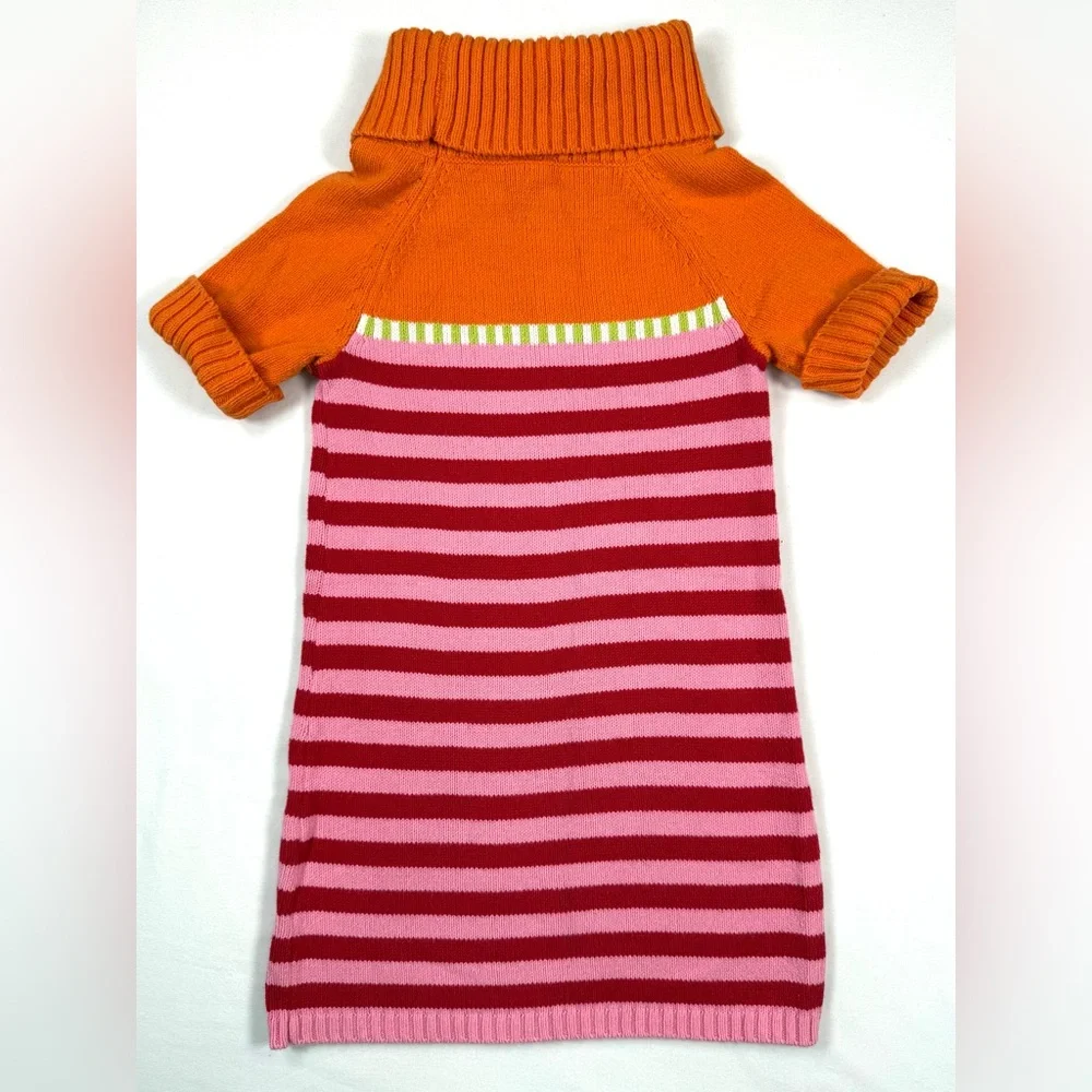 GYMBOREE Girls Sweater Dress Striped Turtleneck 4 Winter Brights‎ 2011 Kidcore